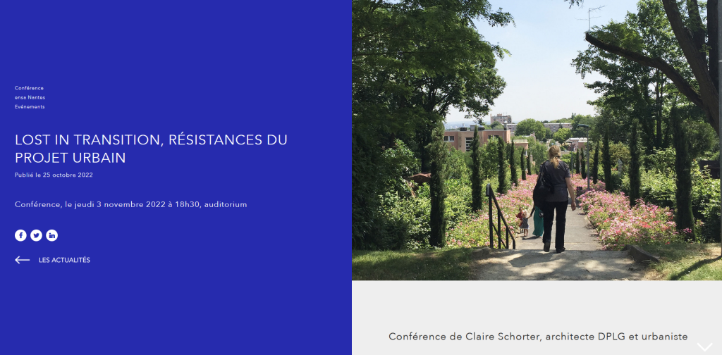 visuel de la conférence de Claire Schorter